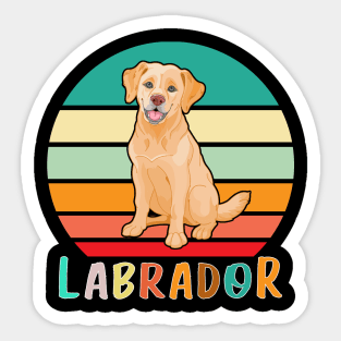 Vintage Retro Labrador Sticker